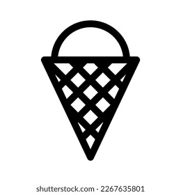 cone icon or logo isolated sign symbol vector illustration - high quality black style vector icons
