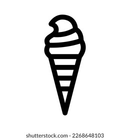 icono de cono o logotipo símbolo de signo aislado ilustración vectorial - iconos vectoriales de estilo negro de alta calidad
