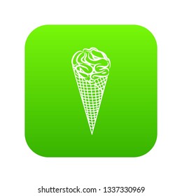 Cone icon. Outline illustration of cone vector icon for web