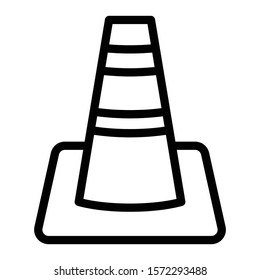 cone icon outline vector design