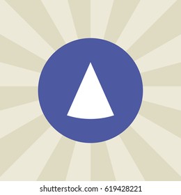 cone icon. sign design. background
