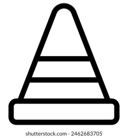 cone icon, simple vector design