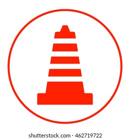 cone icon stock vector illustration