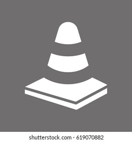  cone icon stock vector illustration