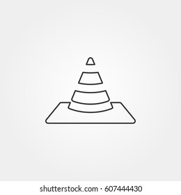 cone icon traffic