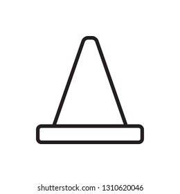 Cone icon in trendy flat style. Vector graphic illustration. EPS 10.