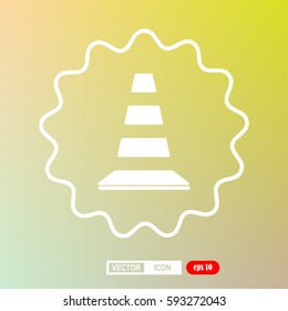 cone icon, vector