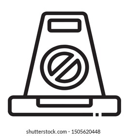 Cone icon vector black color