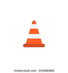 Cone icon. Vector flat design