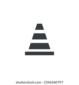 Icono de cono, ilustración de vector de cono