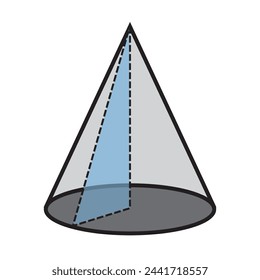 cone icon vector illustration design template