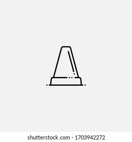 cone icon vector illustrator sign
