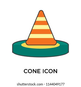 Cone icon vector isolated on white background for your web and mobile app design, Cone logo concept