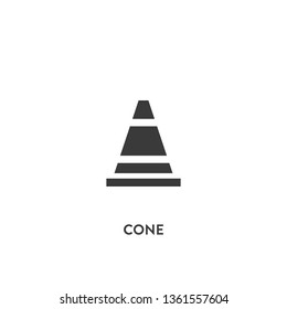 cone icon vector. cone sign on white background. cone icon for web and app