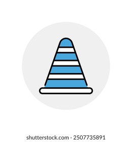 Cone icon vector stock illustration