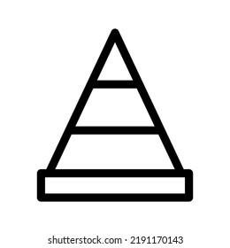 Ilustración de diseño de símbolo de vector de icono de cono