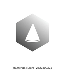 Diseño de logotipo de ilustración de Plantilla de Vector de icono de cono
