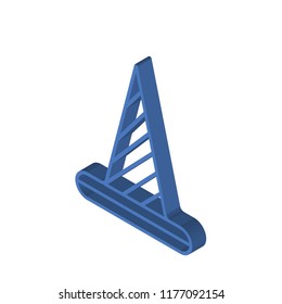 Cone isometric left top view 3D icon