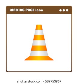 cone, landing page icon
