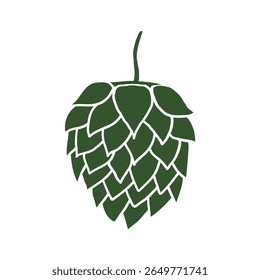 Cone malt hand sketch. Hand drawn brewery plant vector illustration on isolated white background.  Blossoming hop flower seed, cereal, beer ingredient. Design element for logo, label, card, bar
