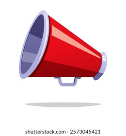 Cone megaphone vector isolated on white background.