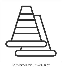 Cone Outline Icon Vector Illustration