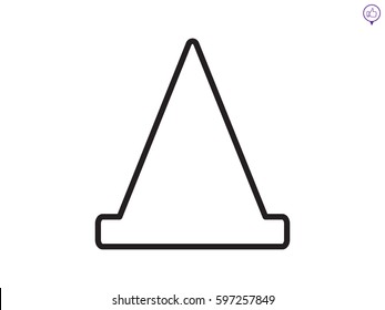 cone, road, icon, vector illustration eps10