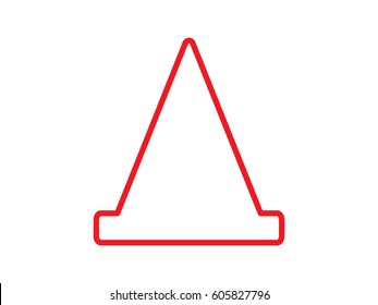 cone, road, icon, vector illustration eps10