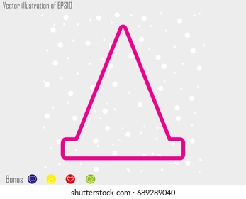 cone, road, icon, vector illustration eps10