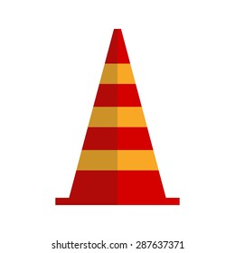 Cone, safety, road icon vector image. Can also be used for construction, interiors and building. Suitable for use on web apps, mobile apps and print media.