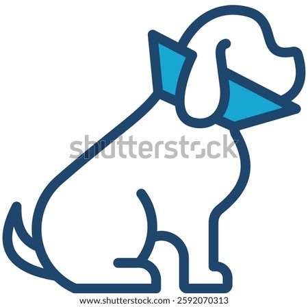 Cone Of Shame Icon Element For Design