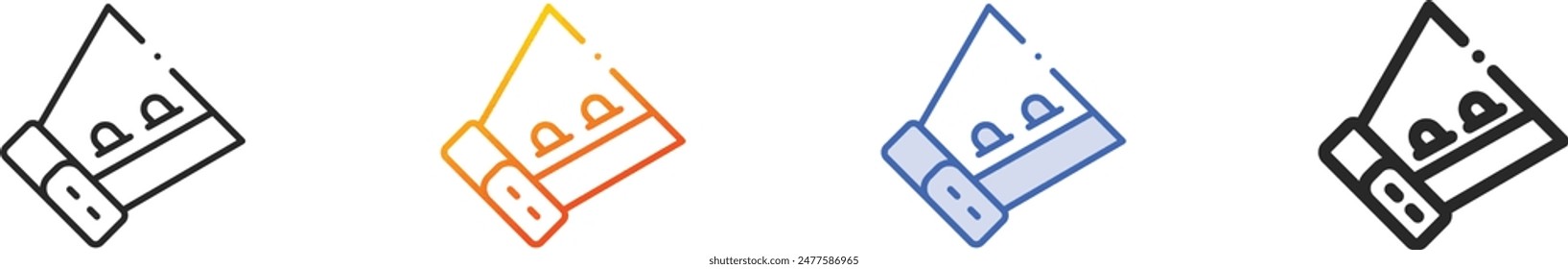 cone of shame icon.Thin Linear, Gradient, Blue Stroke and bold Style Design Isolated On White Background