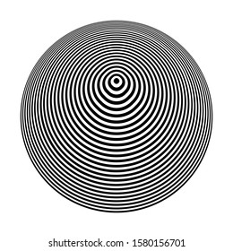 Forma de cono. Elemento de diseño geométrico abstracto. Arte vectorial.