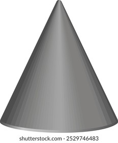 Cone shaped magnet. Vector illustration.