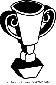 Cone share bowl awards vector icon design, token of recognition symbol, Expression of gratitude sign distinctive insignia stock illustration, Nickel white Plated Cup with Marble Base isometric concept