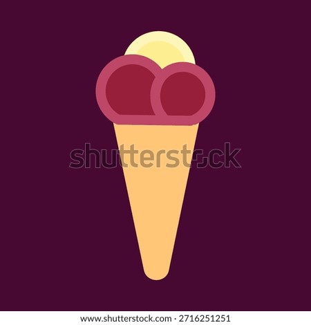 Cone smart trendy colorful vector stunning design useful Illustration colorful background.eps