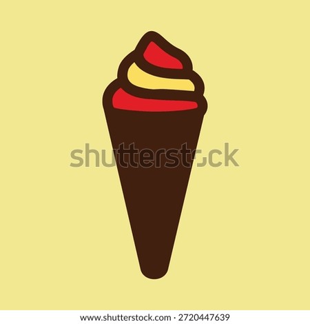 Cone smart trendy colorful vector superb design useful Illustration colorful background.eps