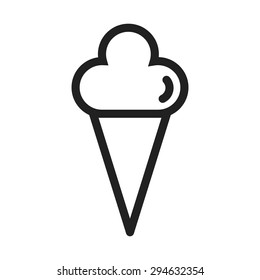 Cone, tasty, icecream icon vector image. Can also be used for summer, recreation and fun. Suitable for use on mobile apps, web apps and print media.