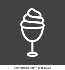 Cone, tasty, icecream icon vector image. Can also be used for food iconset. Suitable for use on mobile apps, web apps and print media.