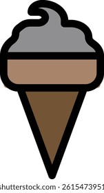 A cone is a three-dimensional geometric shape that tapers smoothly from a flat base to a point. It's commonly seen in ice creams, traffic markers, and mathematical models.