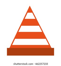 cone tool construction icon vector illustration design