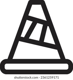 Icono de contorno de trabajo de tráfico de código