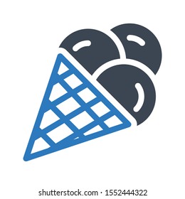 cone vector color glyph icon