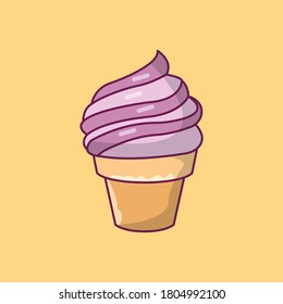 cone vector flat color icon