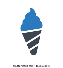 icono de color de glifo vectorial de cono 