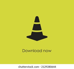 Cone vector icon. Editable stroke. Symbol in Line Art Style for Design, Presentation, Website or Apps Elements, Logo. Pixel vector graphics - Vector