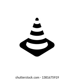 cone vector icon, traffic cone icon vector logo template 