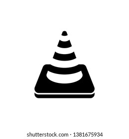cone vector icon, traffic cone icon vector logo template 