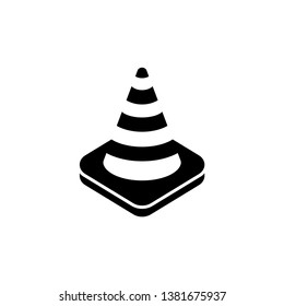 cone vector icon, traffic cone icon vector logo template 