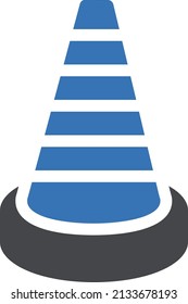 cone vector illustration isolated on a transparent background . glyph vector icons for concept or web graphics.
